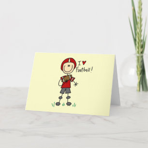 I Love Football Tshirts and Gifts Card