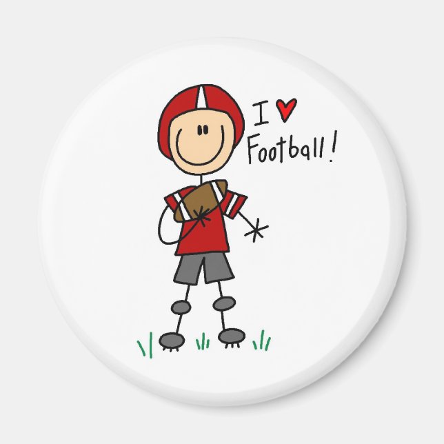 I Love Football Tshirts and Gifts Magnet (Front)