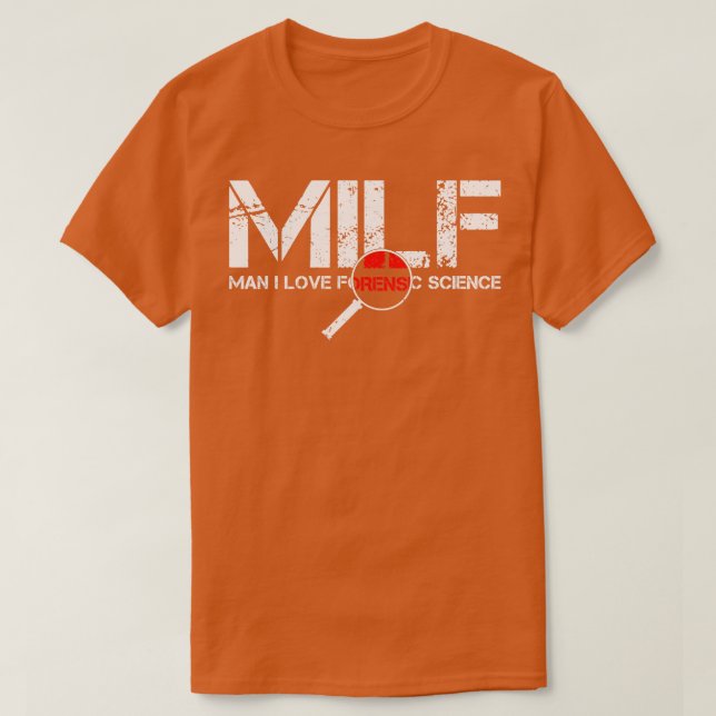 I Love Forensic Science Forensics Science Student T-Shirt (Design Front)