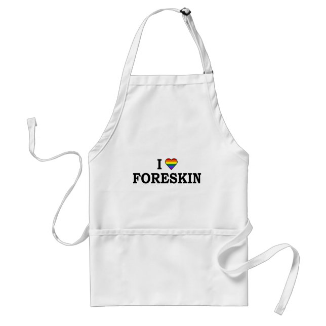 I Love Foreskin Standard Apron (Front)
