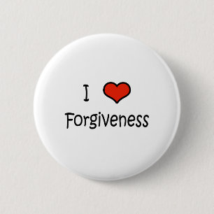 I Love Forgiveness 6 Cm Round Badge