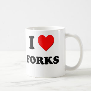 I Love Forks Coffee Mug