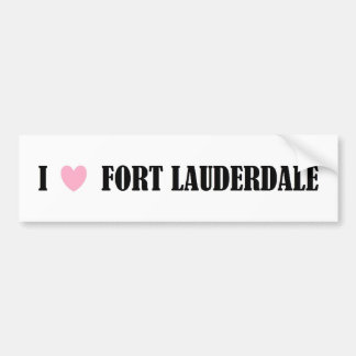 I LOVE FORT LAUDERDALE BUMPER STICKER