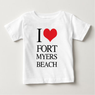I Love Fort Myers Beach Baby T-Shirt