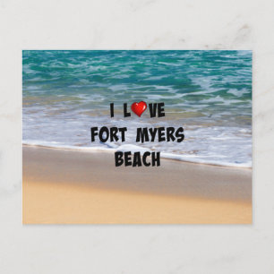I Love Fort Myers Beach Postcard