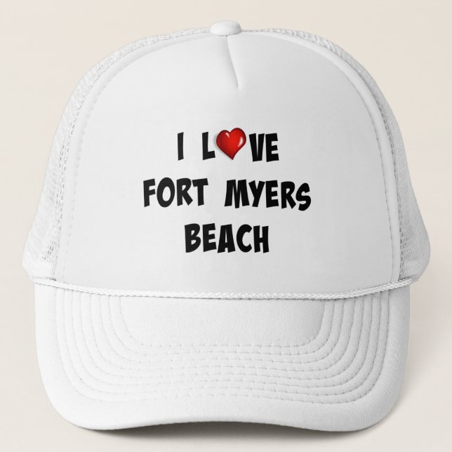 I Love Fort Myers Beach Trucker Hat (Front)