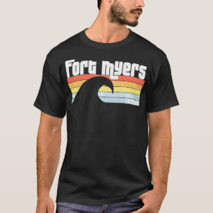 I Love Fort Myers Florida FL Atlantic Ocean Wave T-Shirt