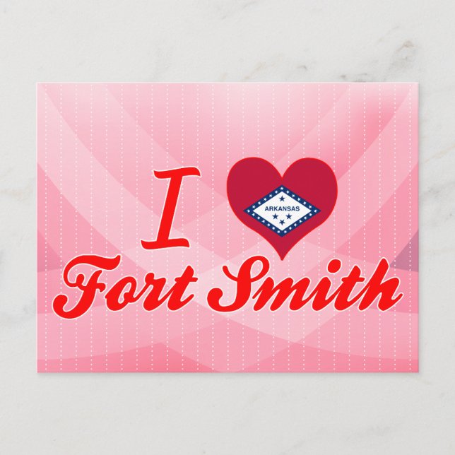 I Love Fort Smith, Arkansas Postcard (Front)