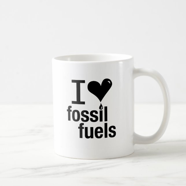 I Love Fossil Fuels Mug (Right)