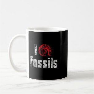 I Love Fossils Fossil Hunting Geologist Coffee Mug