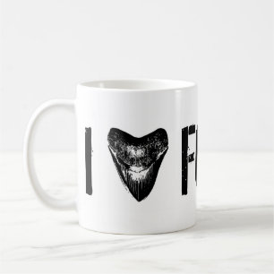 I LOVE FOSSILS Megalodon Coffee Mug