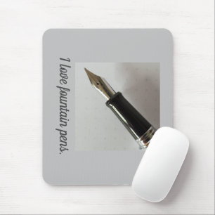 I Love Fountain Pens Mouse Mat