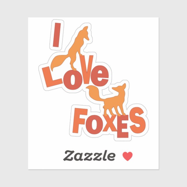 I Love Foxes (Sheet)