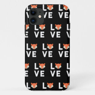 I Love Foxes Cute Fox Funny Fox Love Animal Face iPhone 11 Case