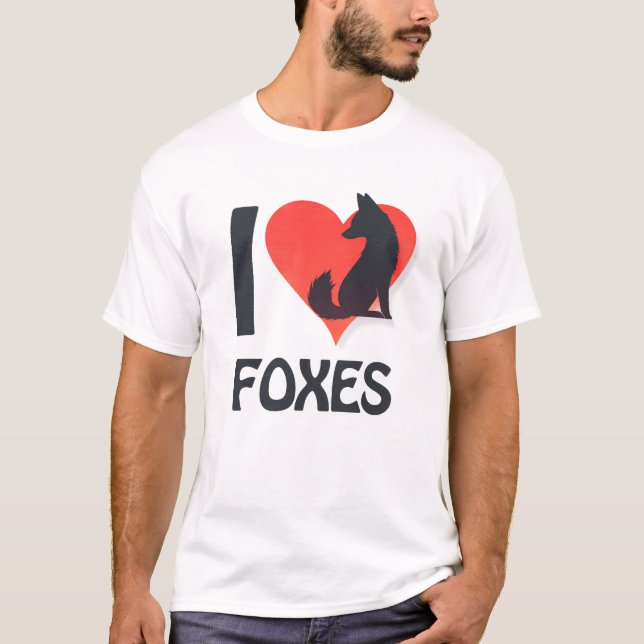 I love Foxes T-Shirt (Front)