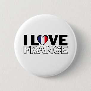 I LOVE FRANCE - For real French people! 6 Cm Round Badge