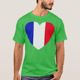 I Love France HeartShaped French Flag T-Shirt