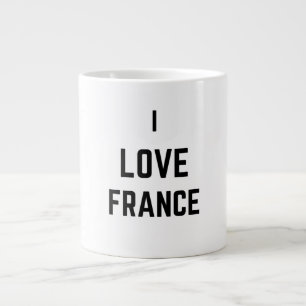 I LOVE FRANCE LARGE COFFEE MUG