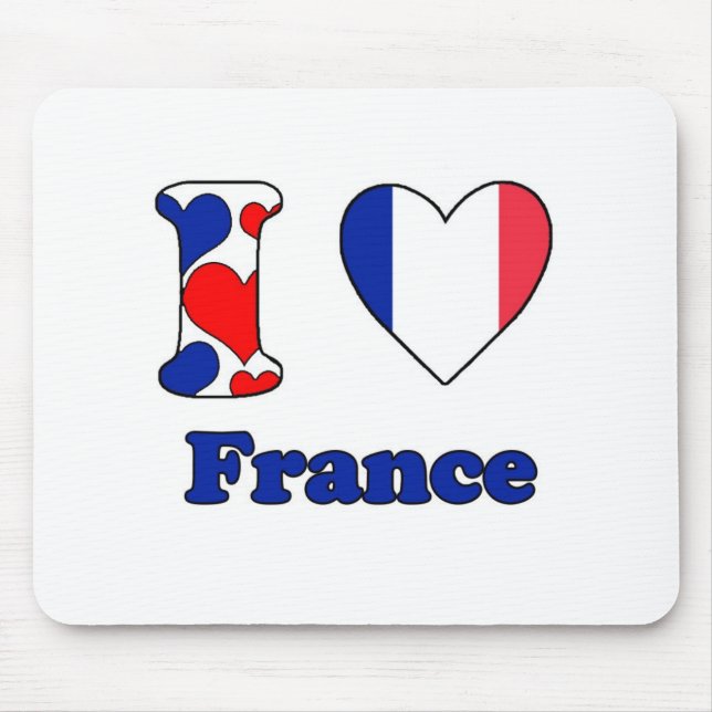 I love France Mouse Mat (Front)