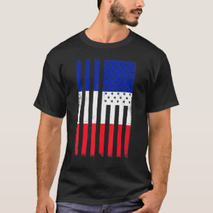 I Love France National Day  French Flag Paris Heri T-Shirt