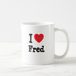 I love Fred heart T-Shirt Coffee Mug
