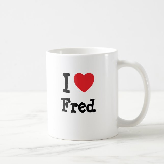 I love Fred heart T-Shirt Coffee Mug (Right)