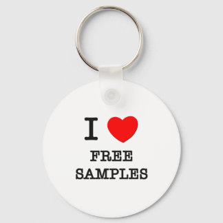 I Love Free Samples Key Ring