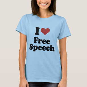 I LOVE FREE SPEECH - .png T-Shirt