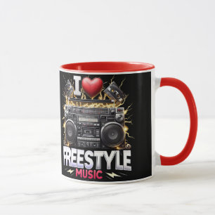 I Love Freestyle Music  Mug