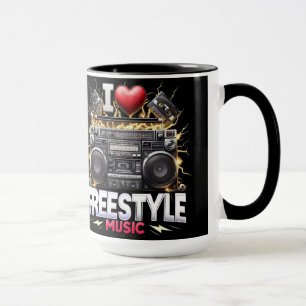 I Love Freestyle Music Mug