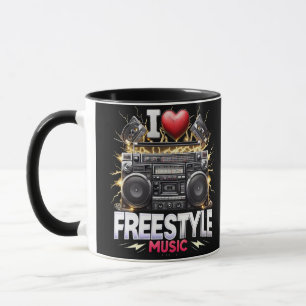 I Love Freestyle Music Mug
