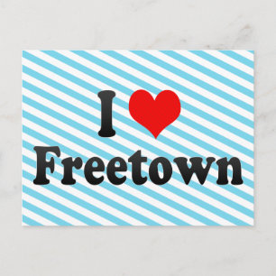 I Love Freetown, Sierra Leone Postcard
