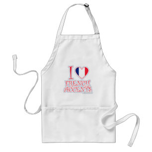 I Love French Accents Standard Apron