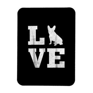 i love french bulldog frenchie dog  owner gift magnet