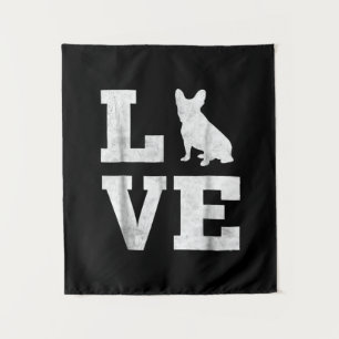 i love french bulldog frenchie dog owner gift tapestry