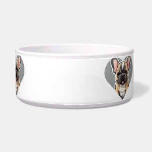 I LOVE FRENCH BULLDOGS Cute Cartoon Puppy in Heart