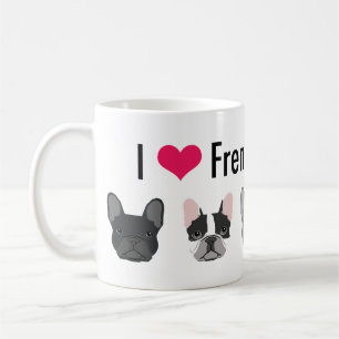 I Love French Bulldogs mug - frenchie gift
