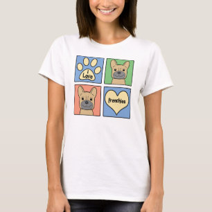 I Love French Bulldogs T-Shirt