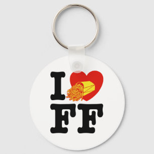 I Love French Fries Key Ring