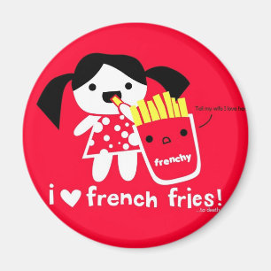 I LOVE FRENCH FRIES MAGNET