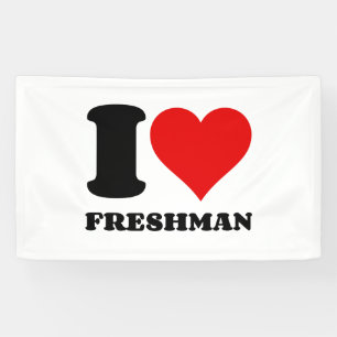 I LOVE FRESHMAN HEART BANNER