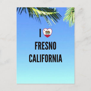 I Love Fresno, California Postcard