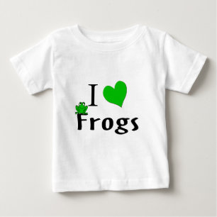 I Love Frogs Baby T-Shirt