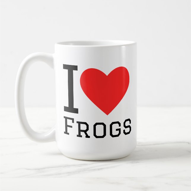 I love frogs coffee mug (Left)