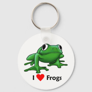 I love Frogs Key Ring