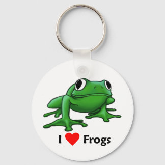 I love Frogs Key Ring