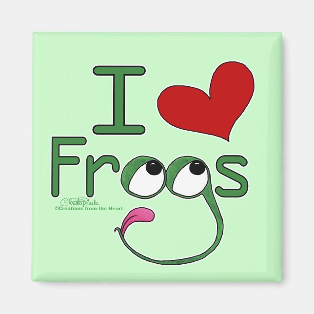 I love FROGS Magnet (Front)