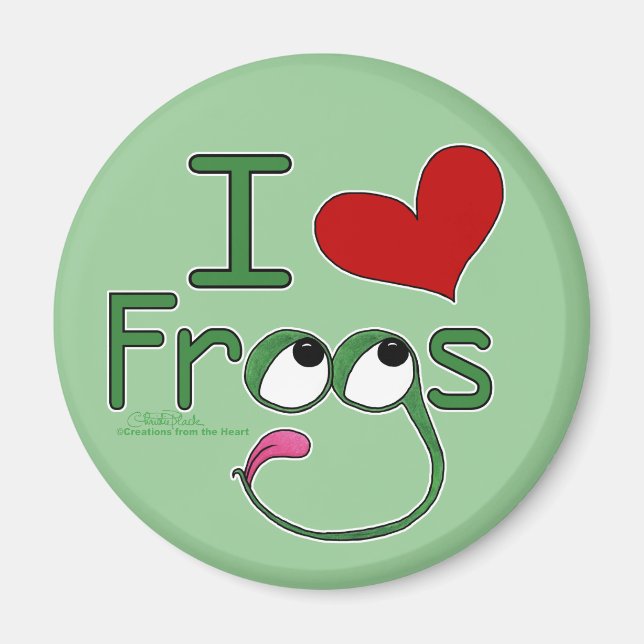 I love FROGS Magnet (Front)