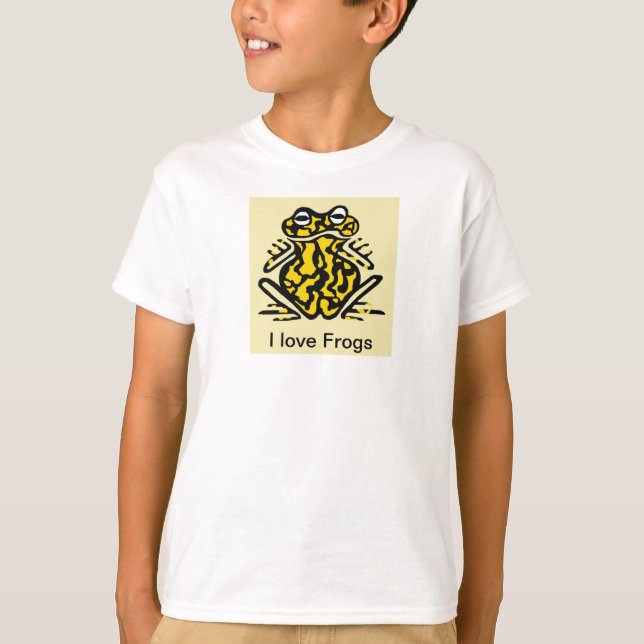 I love FROGS - Poisonous Corroboree frog- wildlife T-Shirt (Front)