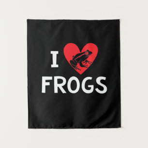 I Love Frogs Tapestry